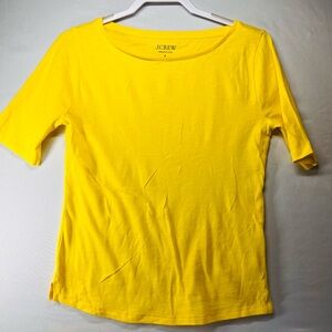 J. Crew Bright Yellow Short‎ Sleeve Tee